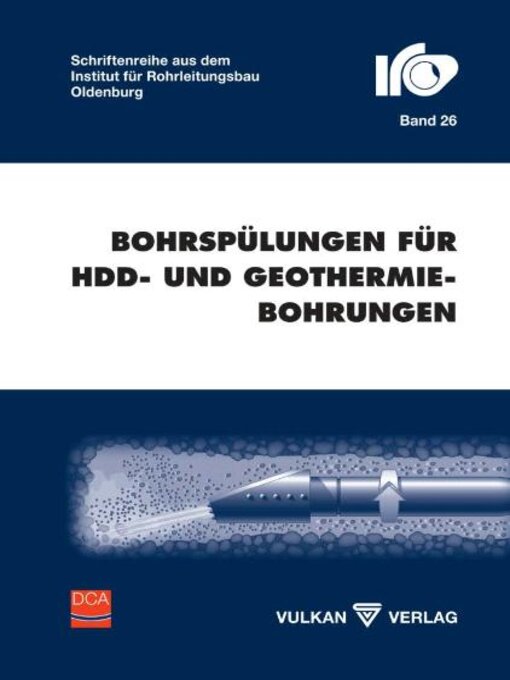 Cover image for Bohrspülungen für HDD- und Geothermiebohrungen